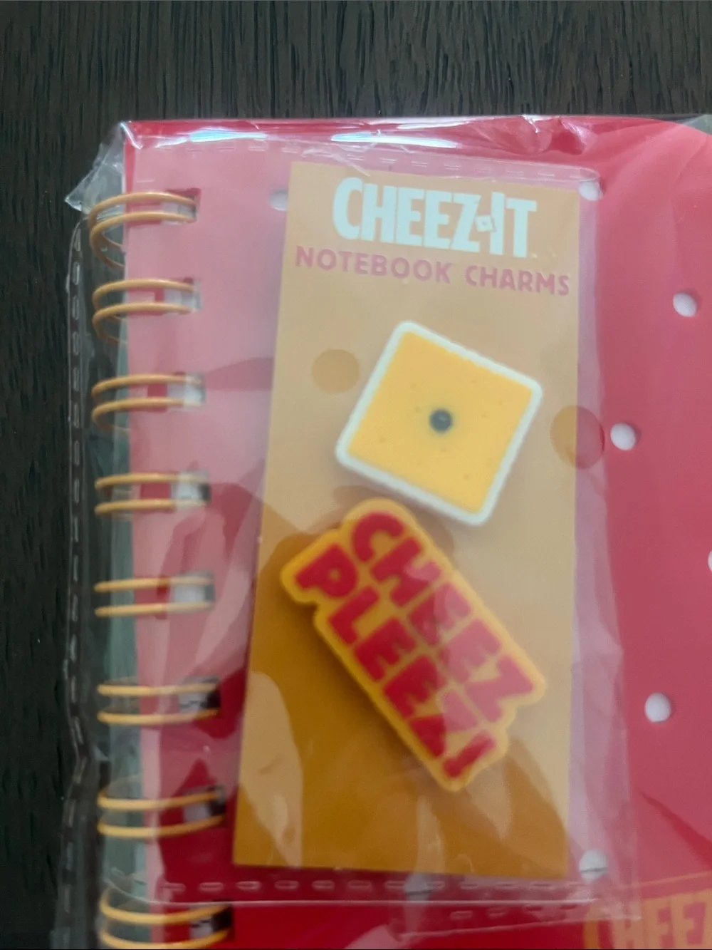 Cheez It Stationary Set Cheez It Wobble Pen & Cheez It Notebook w/ 2 Charms NWT
